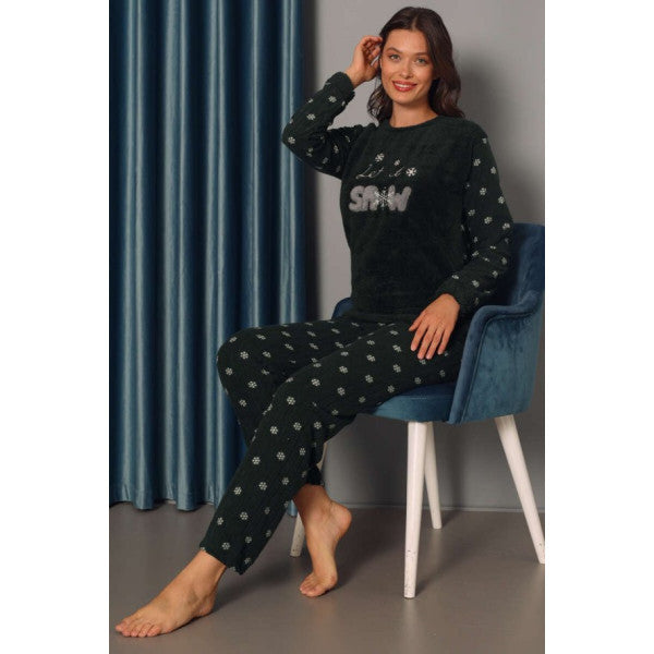 Pajama Set That Reduces Natural Gas Bill Emerald Green