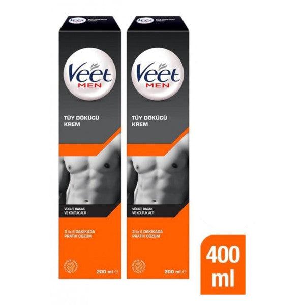 Veet Men Hair Removal Cream 200 Ml 2 Pieces