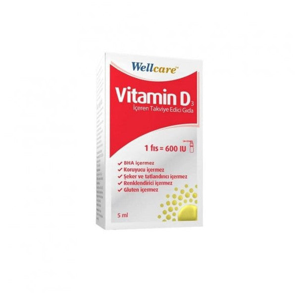 Vitamin D3 Containing Supplementary Food 600Uı 5Ml