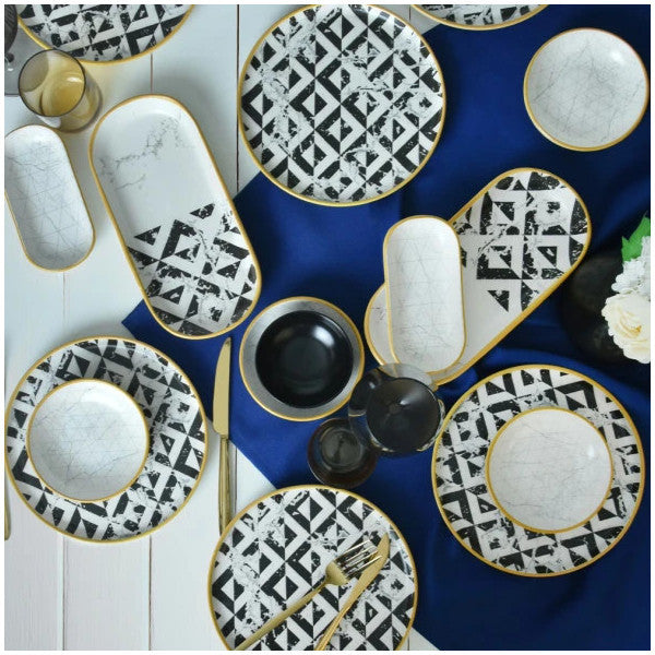 Keramika Trigon Marble Breakfast Set 18 Pieces For 6 People 18766-68-69