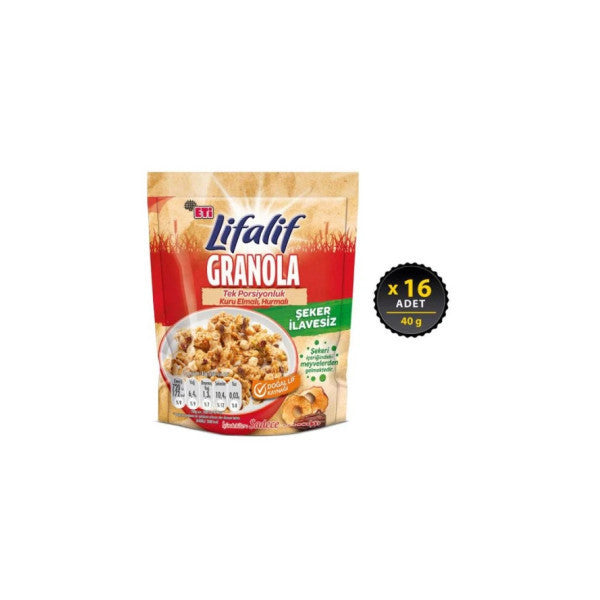 Lifalif Granola With Apple And Dates 40 G X 16 Pieces