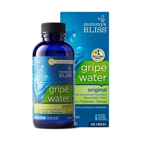 Mommy's Bliss Gripe Water Original Baby Gas Drops 120 Ml - Ginger & Fennel Gas Colic Babies