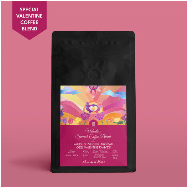 Valentine Special Coffee Blend - Raspberry And Strawberry Flavored Special Valentine Coffee Filter Coffee 250 Gr