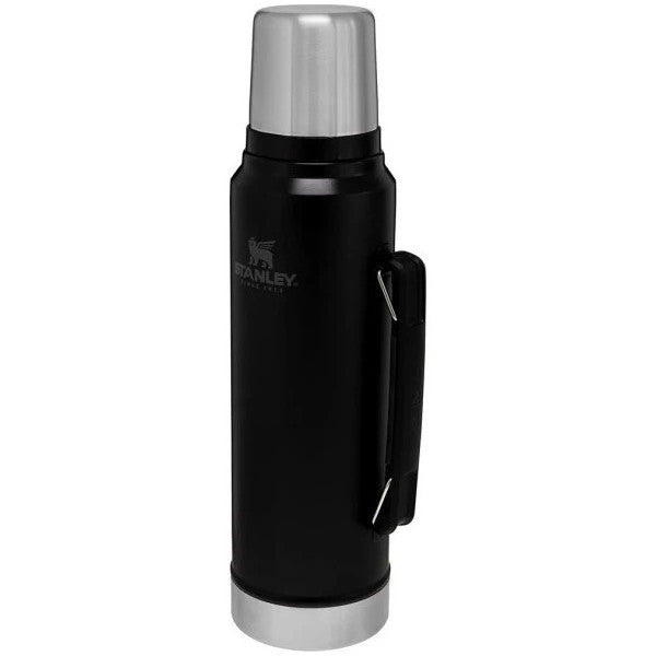 Stanley Legendary Classic Vacuum Stainless Steel Thermos 1Lt - Matte Black Pebble