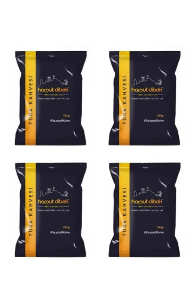 Harput Dibek Turkish Coffee 4 Pieces (4X100 Gr)