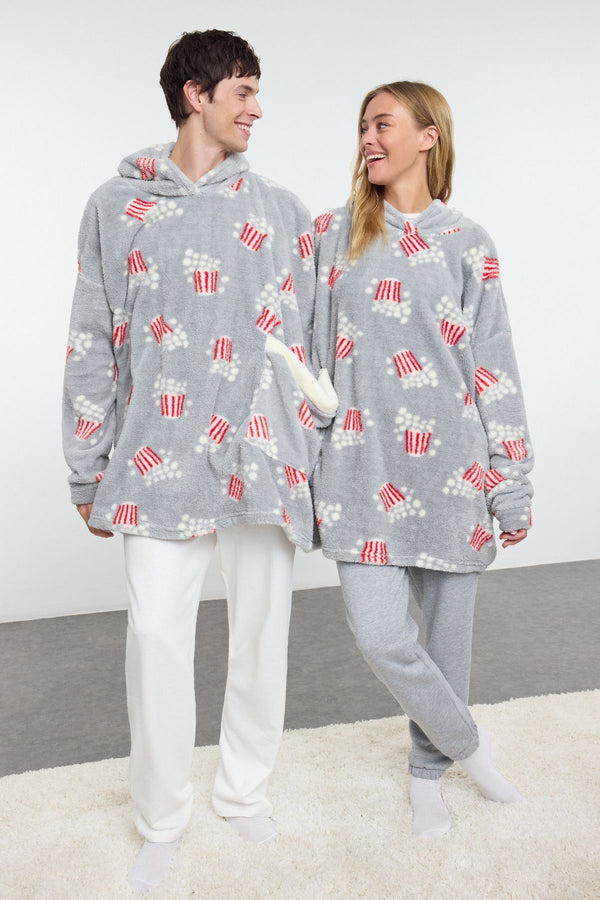 Trendyolmilla Unisex Printed Dressing Gown