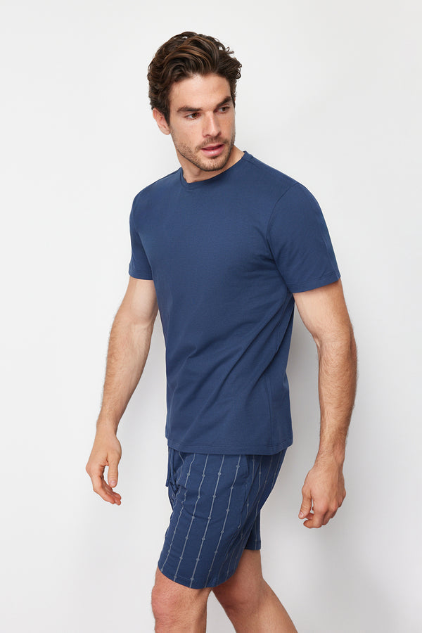 Trendyol Man Men's Galaxy Short Lounge/home Regular Pajama Set