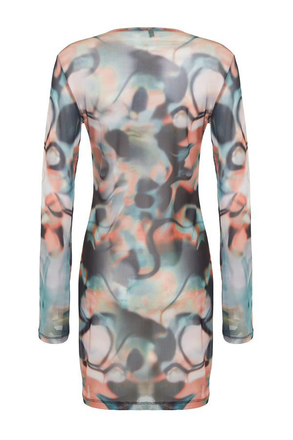 Trendyolmilla Women's Abstract Long Sleeve Regular Blouse