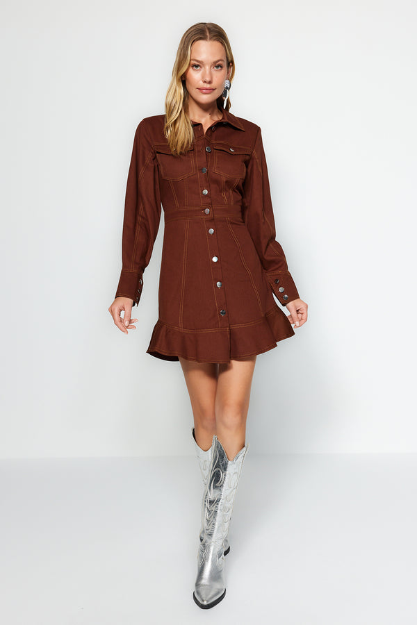 Trendyolmilla Limited Edition Button Detailed Dress Twoaw23El01424
