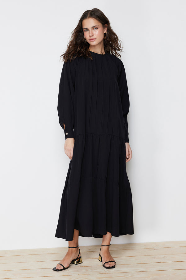 Trendyol Modest Women's Plain Maxi Long Casual Regular Dress