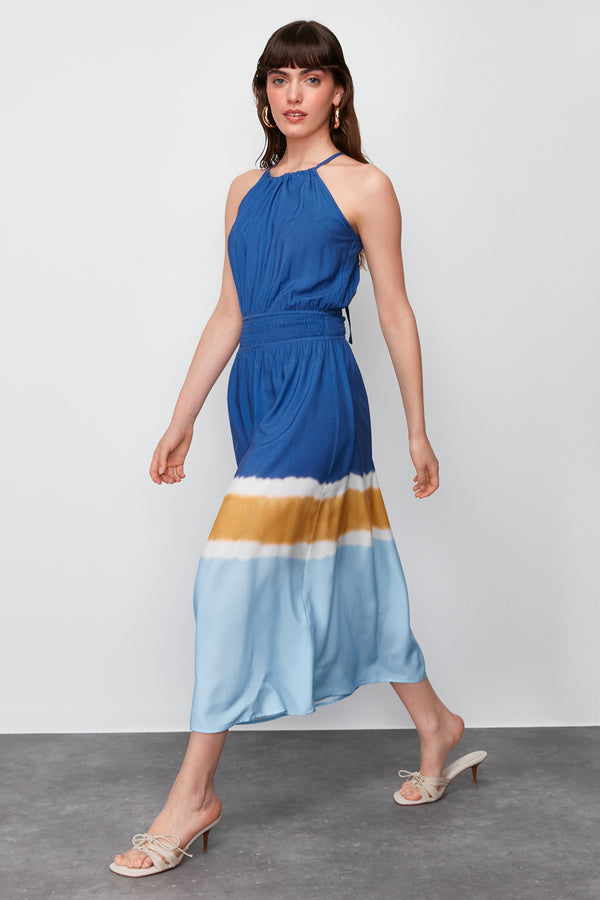 Trendyolmilla Women's Gradient Maxi Short Casual Regular Dress