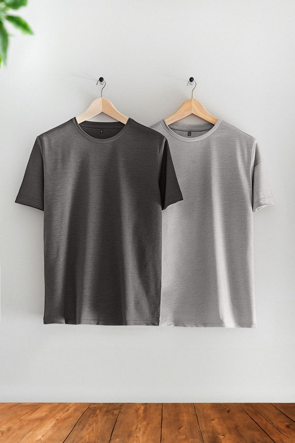 Trendyol Man Men's Grey Straight Long Oversized T-Shirt