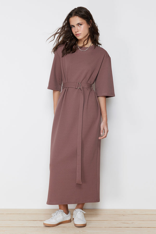 Trendyol Modest Women's Plain Maxi Long Casual Regular Dress