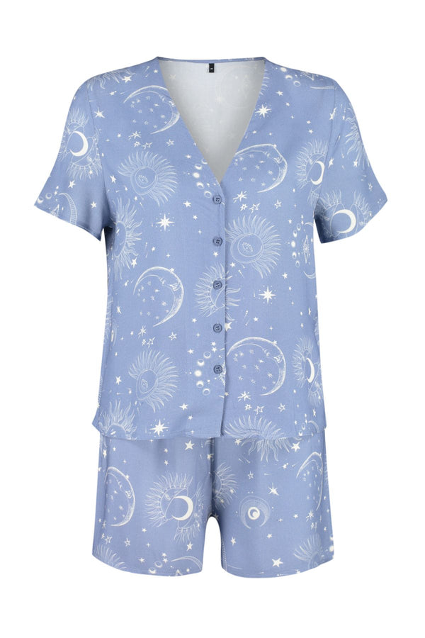 Trendyolmilla Women's Galaxie Short Lounge Regular Fit Pajama Sets