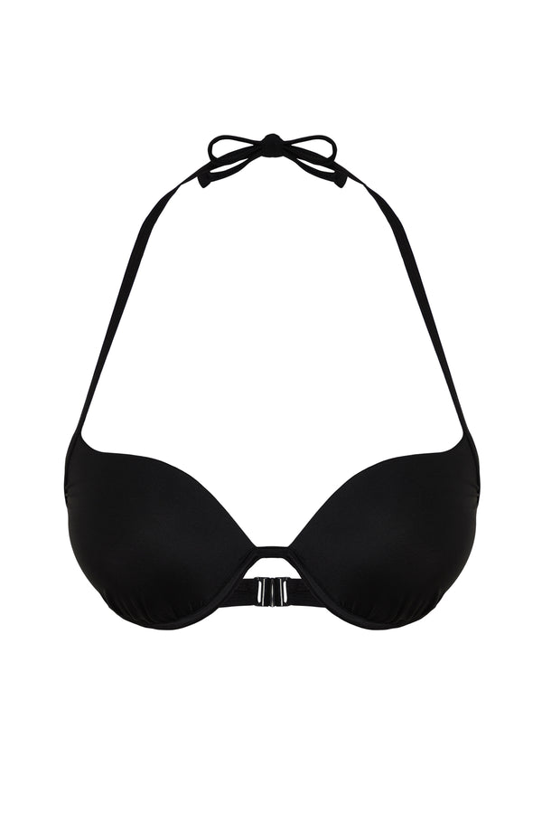 Trendyolmilla Women's Black Plain Push Up Bikini Top