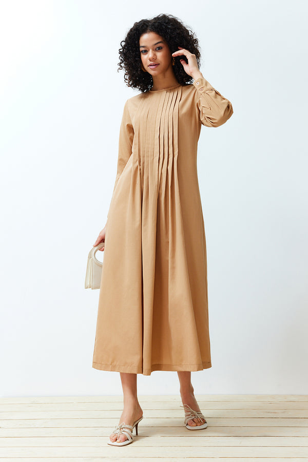 Trendyol Modest Women's Plain Maxi Long Casual Regular Dress