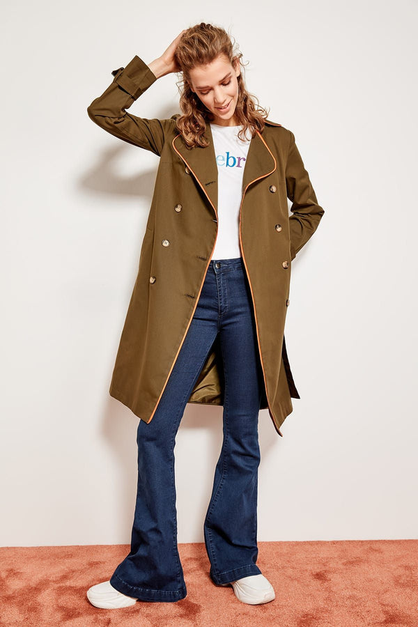 Trendyolmilla Women's Long Trench Coat