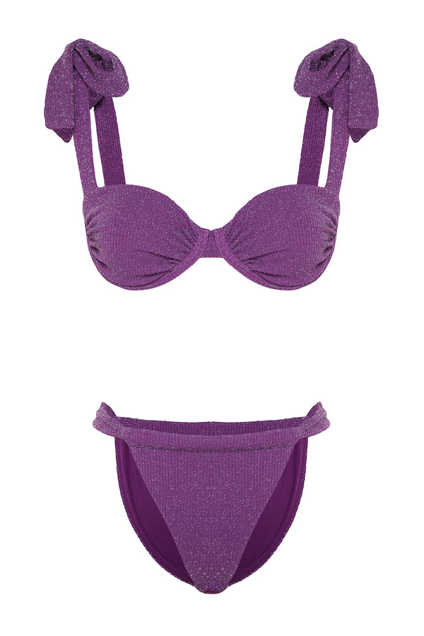 Trendyolmilla Women's Plain Throw Cup Bikini Set