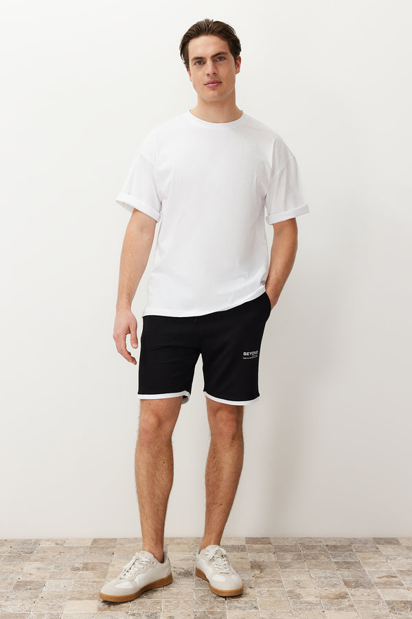 Trendyol Man Men's Slogan Normal Waist Shorts