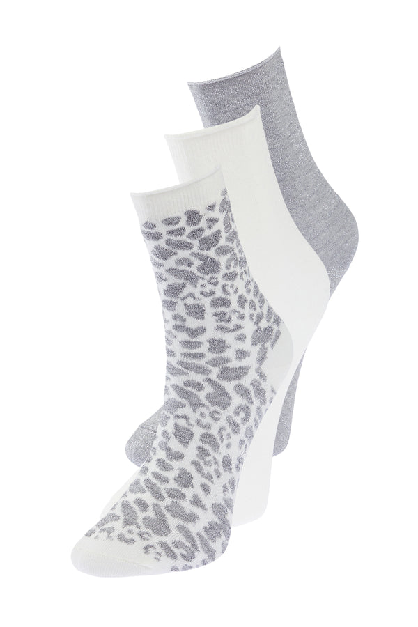 Trendyolmilla Women's Gray Animal Socks