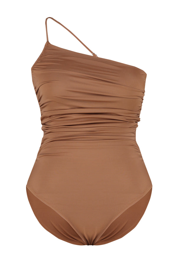 Trendyol Curve Women's Plain Throw Cup Plus Size Swimsuit