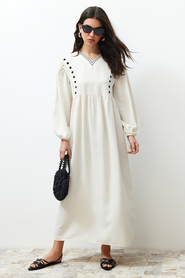 Trendyol Modest Women's Plain Maxi Long Casual Regular Dress