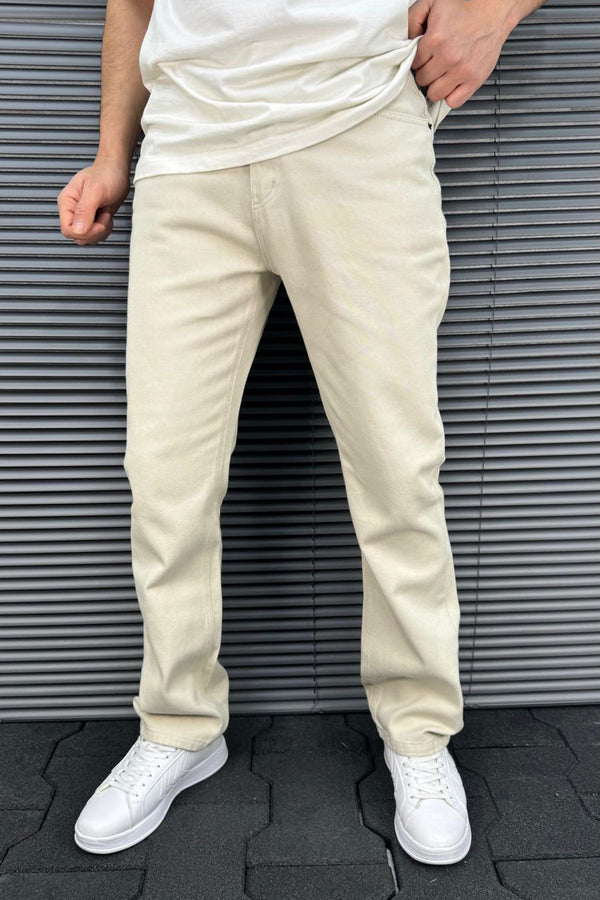 Man Men's Straight Normal Waist Trousers