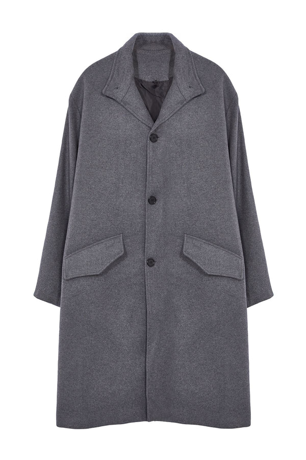 Trendyol Man Men's Grey Straight Oversized Coat