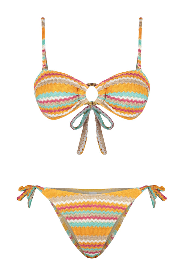 Trendyolmilla Women's Geometric Throw Cup Bikini Set