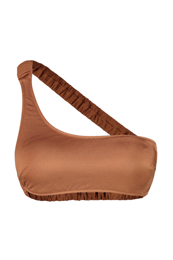 Trendyolmilla Women's Brown Plain Throw Cup Bikini Top