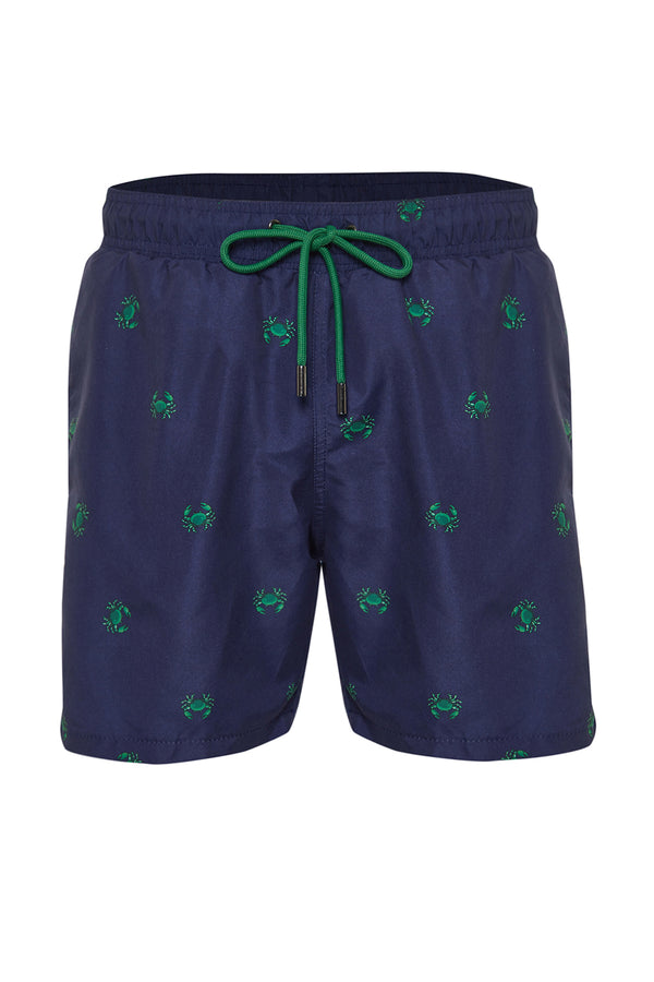 Trendyol Man Men's Patterned Marine Shorts