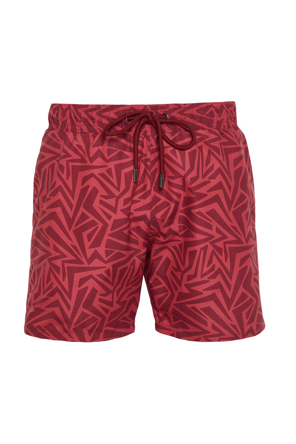 Trendyol Man Men's Geometric Marine Shorts