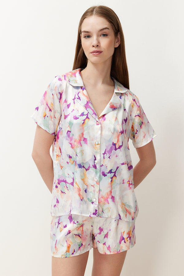 Trendyolmilla Women's Unifarben Short Lounge Regular Fit Pajama Sets