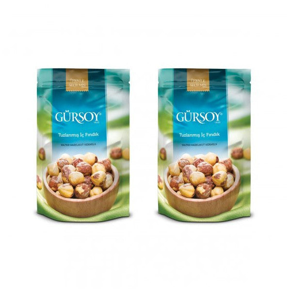 Gursoy Salted Hazelnuts Doypack 150 G 2 Pack