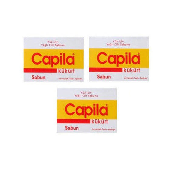 Capila Sulfur Anti-Acne Soap 90 Gr-3 Pieces