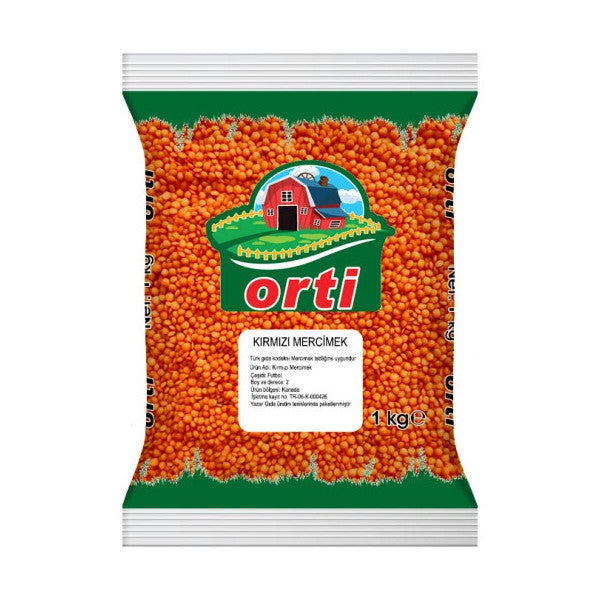 Orti Red Lentils 1 Kg