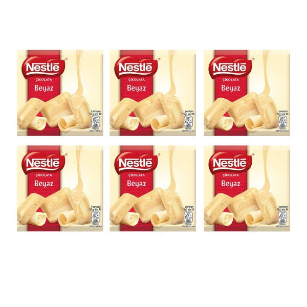 Nestle White Square Chocolate 60 Gr 6 Pack