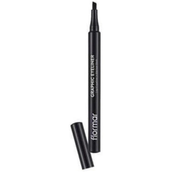 Flormar Chiseled Graphic Eyeliner - Graphic Eyeliner - 001 Black