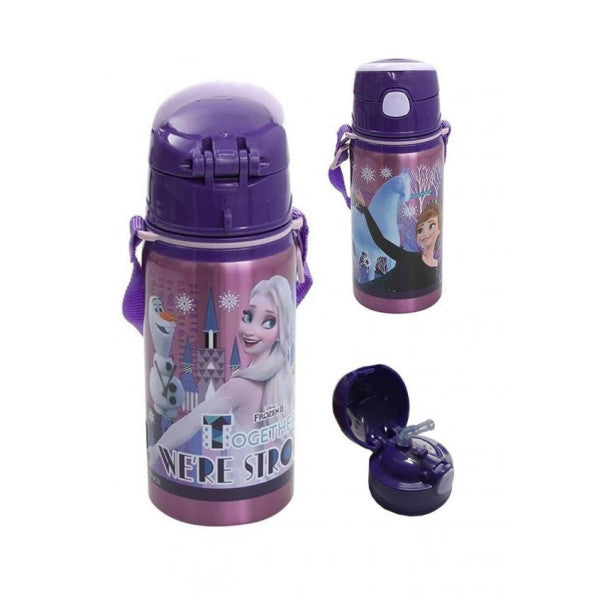 Girl's Steel Water Bottle 500Ml 1 Piece Frozen Elsa Steel Water Bottle 1 Piece Frozen Licensed School Water Bottle