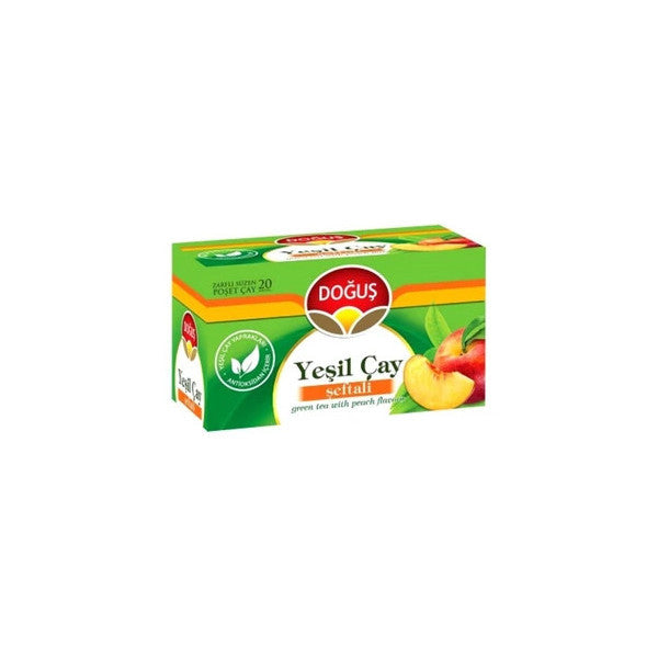 Doğuş Peach Green Tea Bags 20 X 3