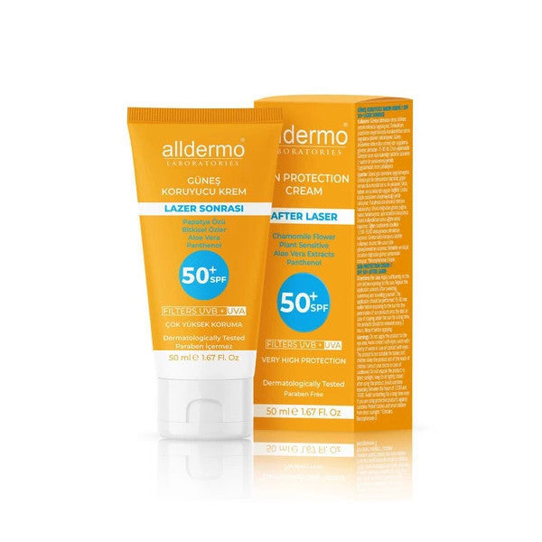 Alldermo After Laser Hair Removal Sunscreen Cream Spf 50 50 Ml