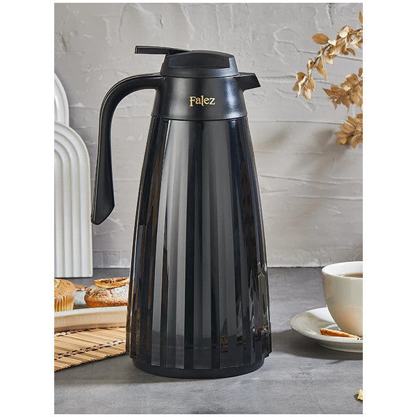 Falez Black 1.5 L Glass Thermos