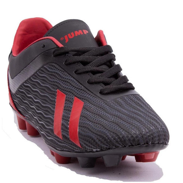 Jump 25850 Black Red Cleat Men's Football Shoes