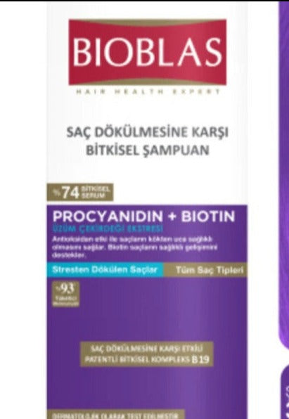 Bioblas Procyanidin Anti Stress Shampoo 360 Ml