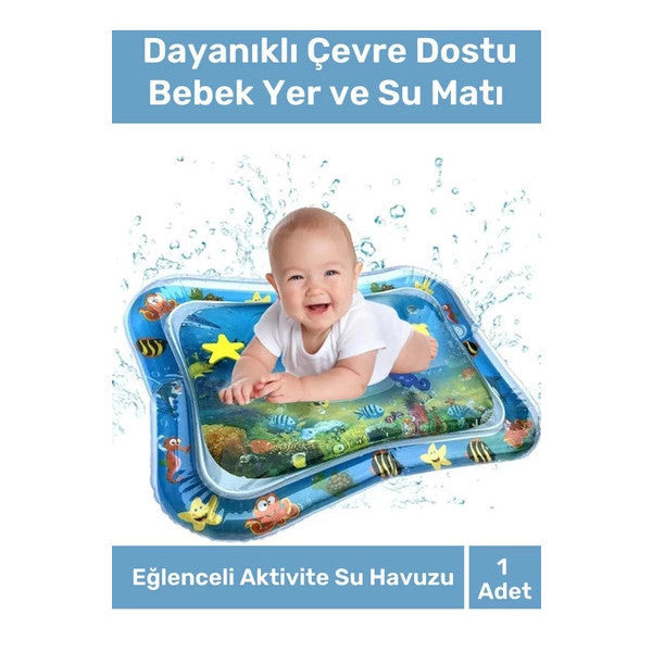 Durable Leakproof Baby Activity Toy Bpa Free Crawling Time Bed Cushion Water Play Mat