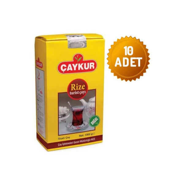 Çaykur Rize Tourist 1 Kg 10-Pack Tea