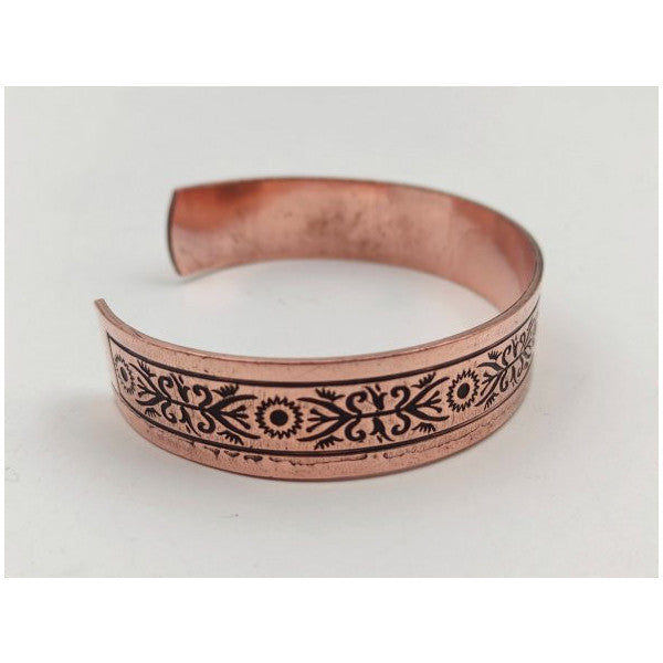 Copper Bracelet 1.5X17.5 Cm Kalemkar Handmade Natural Pure Copper M5