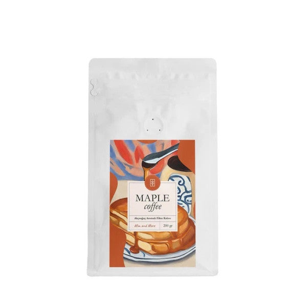 Mim And More Maple Coffee Maple Flavored Coffee Beans 200 Gr