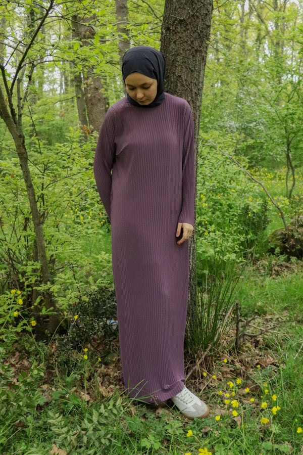 25013 Women's Pleated Sandy Maxi Length Rescue Dress Dusty Rose