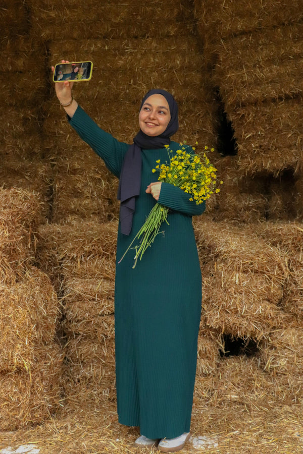 25013 Women's Pleated Sandy Maxi Lifeguard Dress Emerald Green